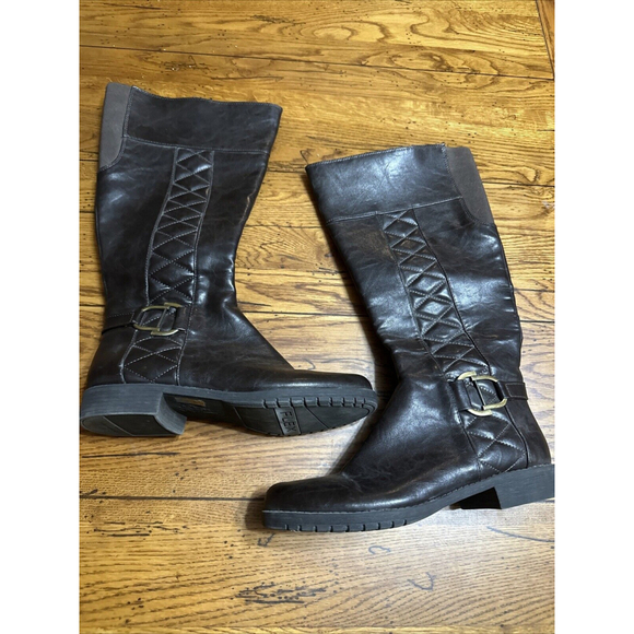 Life Stride Boots Womens 8 M Black Wide Calf Tall Delilah - Picture 1 of 8